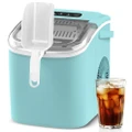 Advwin 12KG Self-Cleaning Ice Makers, Portable Ice Maker Machine with Handle, Green