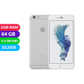 Apple iPhone 6s+ Plus (64GB, Silver, Global Ver) - Excellent - Refurbished