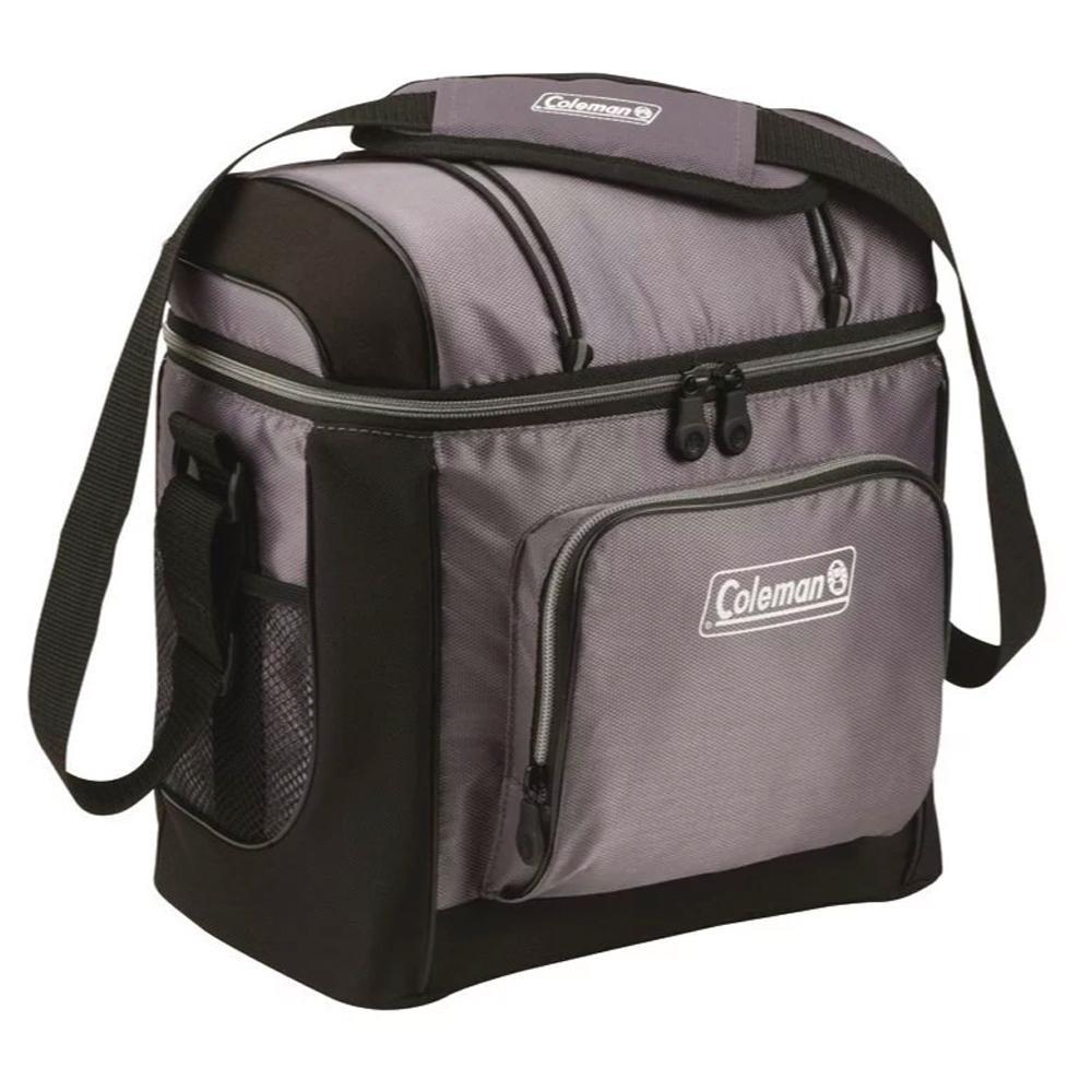 Coleman Outdoor 16 Can Soft Shell Cooler Insulated Camping Lunchbox/Bag Grey