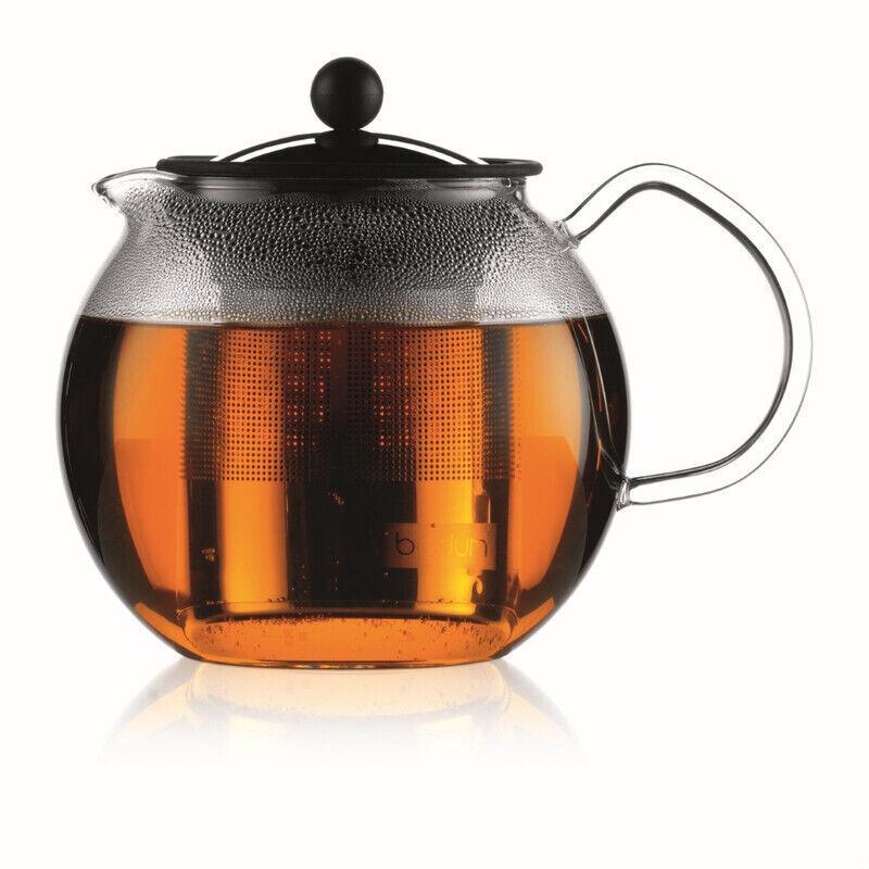 Bodum Assam 1L Tea Press with Stainless Steel Filter - Clear