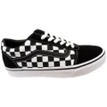 Vans Mens Ward Checkered Comfortable Lace Up Sneakers