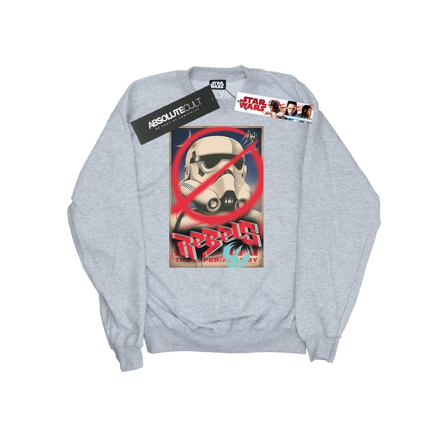 Star Wars Mens Rebels Poster Sweatshirt (Sports Grey) (XXL)