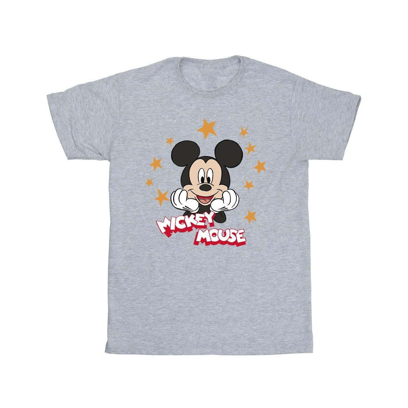 Disney Boys Mickey Mouse Stars T-Shirt (Sports Grey) (5-6 Years)