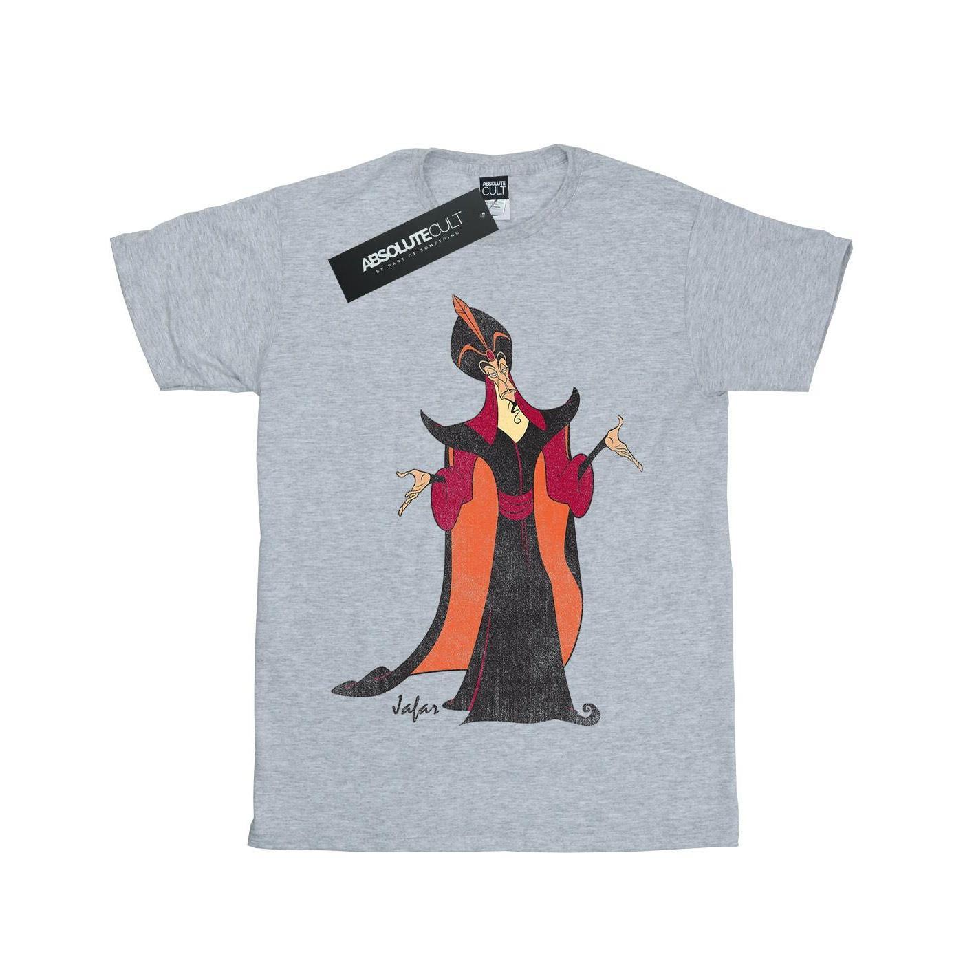 Disney Girls Aladdin Classic Jafar Cotton T-Shirt (Sports Grey) (9-11 Years)