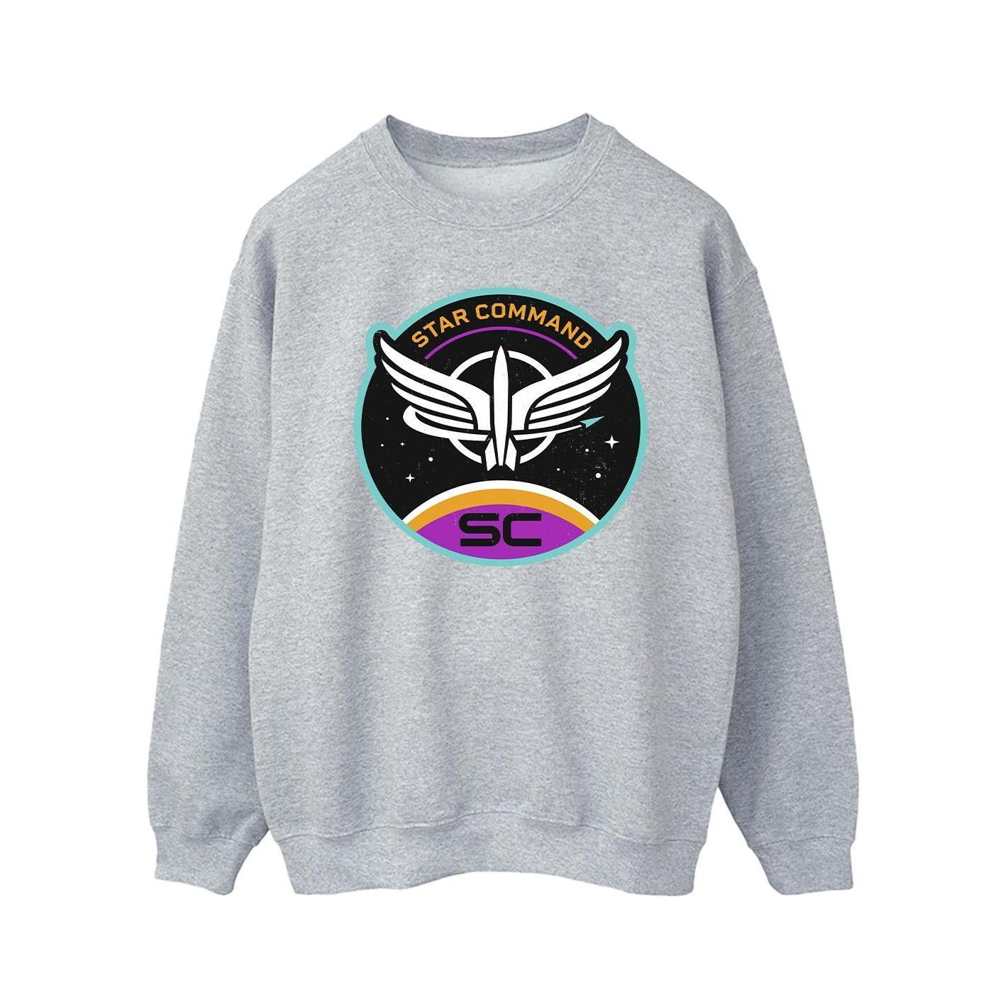 Disney Mens Lightyear Star Command Circle Sweatshirt (Sports Grey) (XXL)