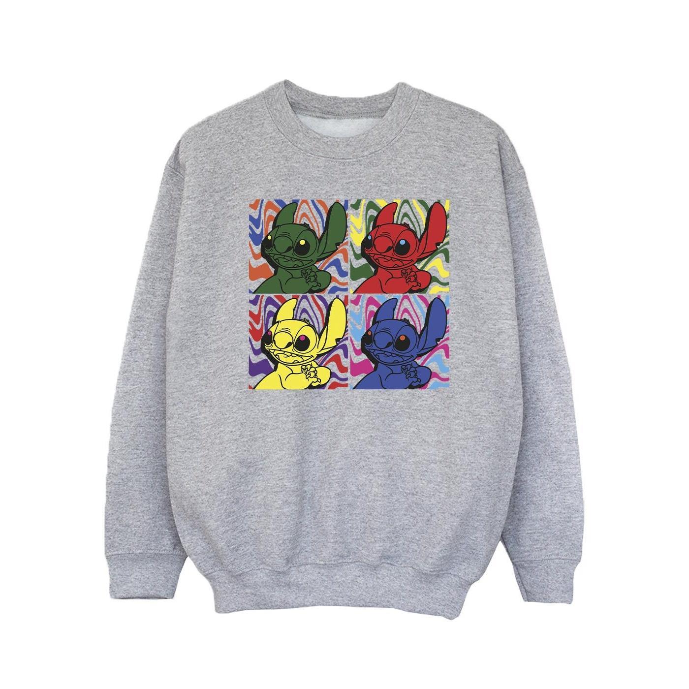 Disney Girls Lilo & Stitch Pop Art Sweatshirt (Sports Grey) (9-11 Years)
