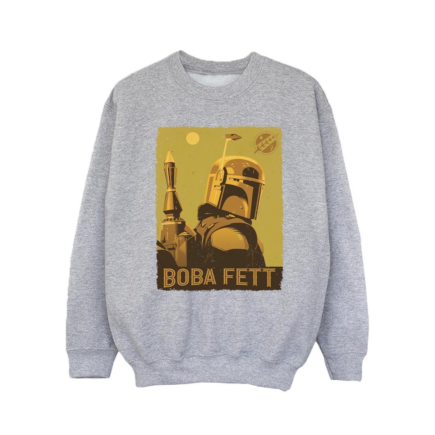 Star Wars Girls The Book Of Boba Fett Planetary Stare Sweatshirt (Sports Grey) (12-13 Years)