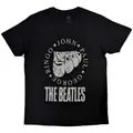 The Beatles Unisex Adult Rubber Soul Names Cotton T-Shirt (Black) (M)