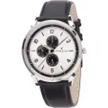 Pierre Cardin CPI-2029 Men's Stainless Steel Quartz Watch with Leather Strap - 44mm Case