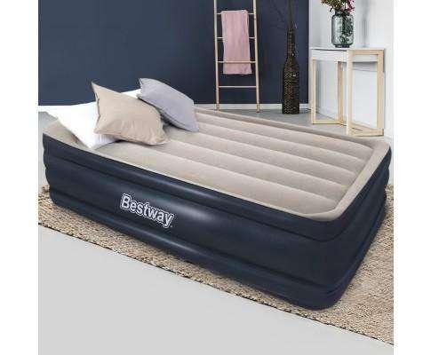 Air Bed Inflatable Mattress Sleeping Mat Battery Built-in Pump
