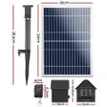 【Sale】Solar Pond Pump with Battery Powered Submersible Kit LED Light & Remote 8.8 FT