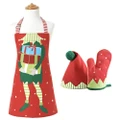Ladelle Cotton Santa's Little Helper Kids/Childrens Chef Apron Costume Set