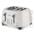 Philex 6 Setting 240V 4 Slice Retro Electric Defrost Reheat Bread Toaster White