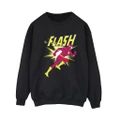 DC Comics Womens/Ladies The Flash Running Sweatshirt (Black) (L)