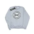 DC Comics Girls DC Originals Crackle Logo Sweatshirt (Sports Grey) (7-8 Years)