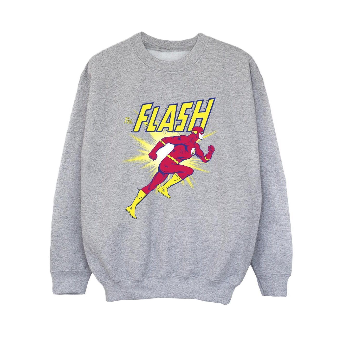 DC Comics Boys The Flash Running Sweatshirt (Sports Grey) (5-6 Years)