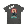 David Bowie Girls Kneeling Halo Cotton T-Shirt (Charcoal) (9-11 Years)
