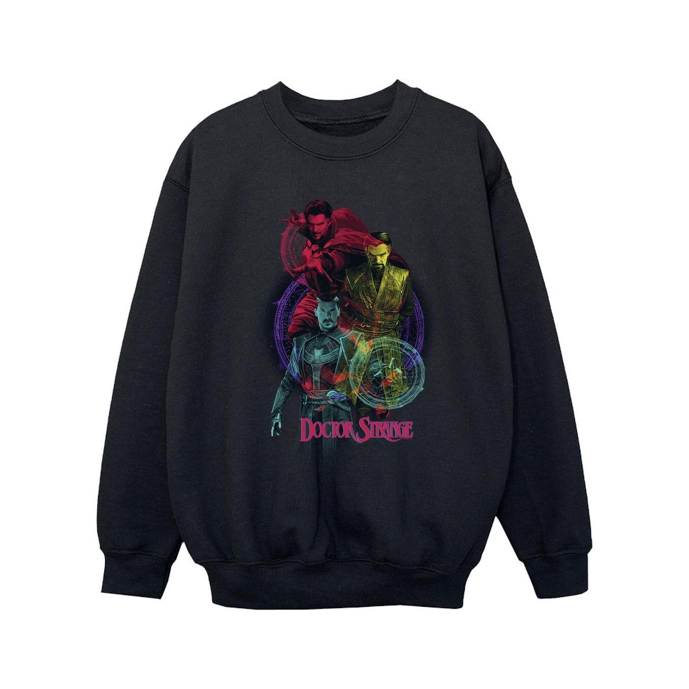 Marvel Girls Doctor Strange Rainbow Sweatshirt (Black) (3-4 Years)