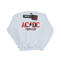 AC/DC Boys PWR UP Photo Logo Sweatshirt (White) (12-13 Years)