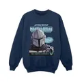 Star Wars The Mandalorian Boys Mando Comic Cover Sweatshirt (Navy Blue) (12-13 Years)