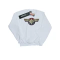 Marvel Mens Captain Marvel Chest Emblem Sweatshirt (White) (L)