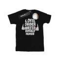 The Flintstones Girls Loyal Order Water Buffalo Member Cotton T-Shirt (Black) (7-8 Years)