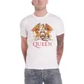 Queen T Shirt Classic Crest Band Logo new Official Unisex White