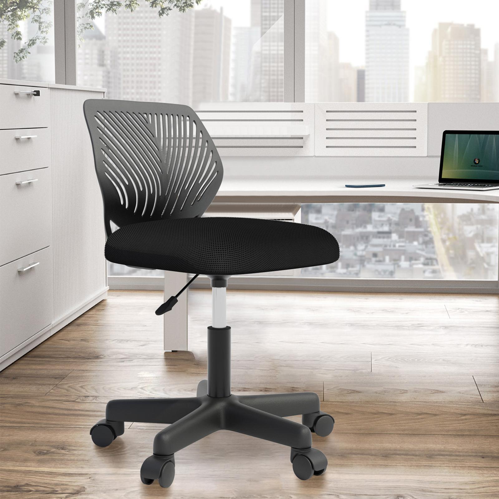 Advwin Ergonomic Office Chair Armless Mesh Office Chair Height Adjustable Desk Chair