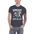 Cliff Burton T Shirt Flag Retro new Official Unisex Heather Grey