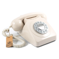 Gpo 746 Retro Rotary Push Button Desk Phone Ivory Home Office