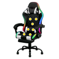 Advwin LED Gaming Chair w/ Masseger Ergonomic Office Chair Adjustable Racing Style Recliner
