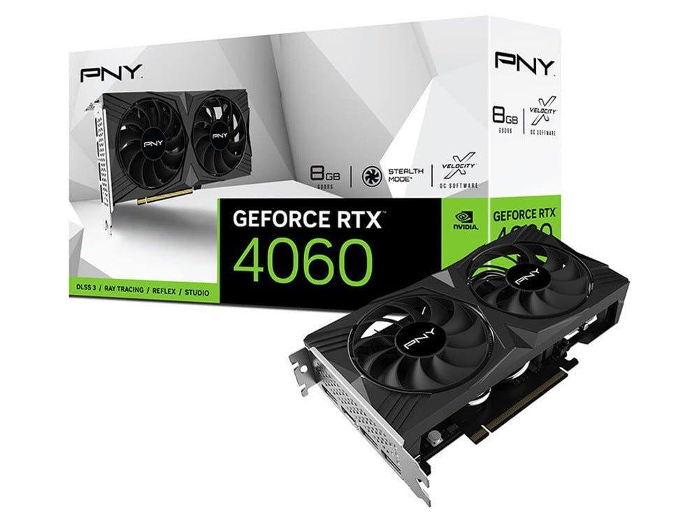 PNY GeForce RTX 4060 8GB VERTO Dual Fan DLSS 3 Graphics Card