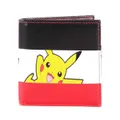 Pokemon Wallet Pikachu Striped Logo new Official Nintendo Bifold One Size