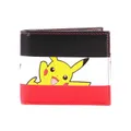Pokemon Wallet Pikachu Striped Logo new Official Nintendo Bifold One Size
