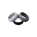 Silicone Rubber Ring Bands 3Pcs