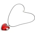 New Red Heart Love Crystal Glass Necklace Bead Pendant Woman Necklace 43Mm