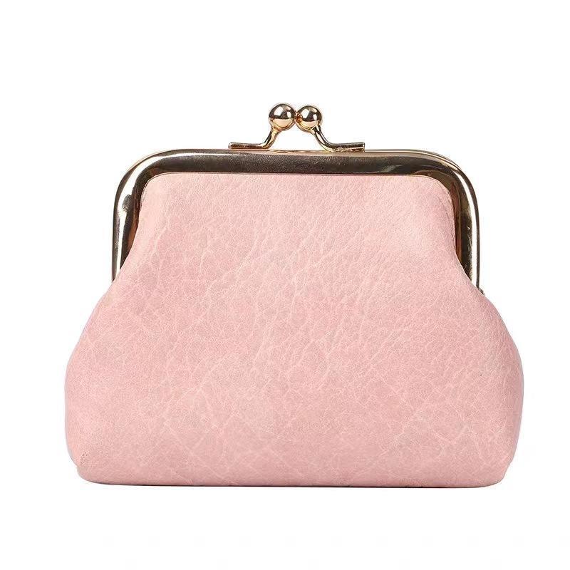 Women's Leather Small Cosmetic Bag Coin Purse & Lipstick Change Storage Bags