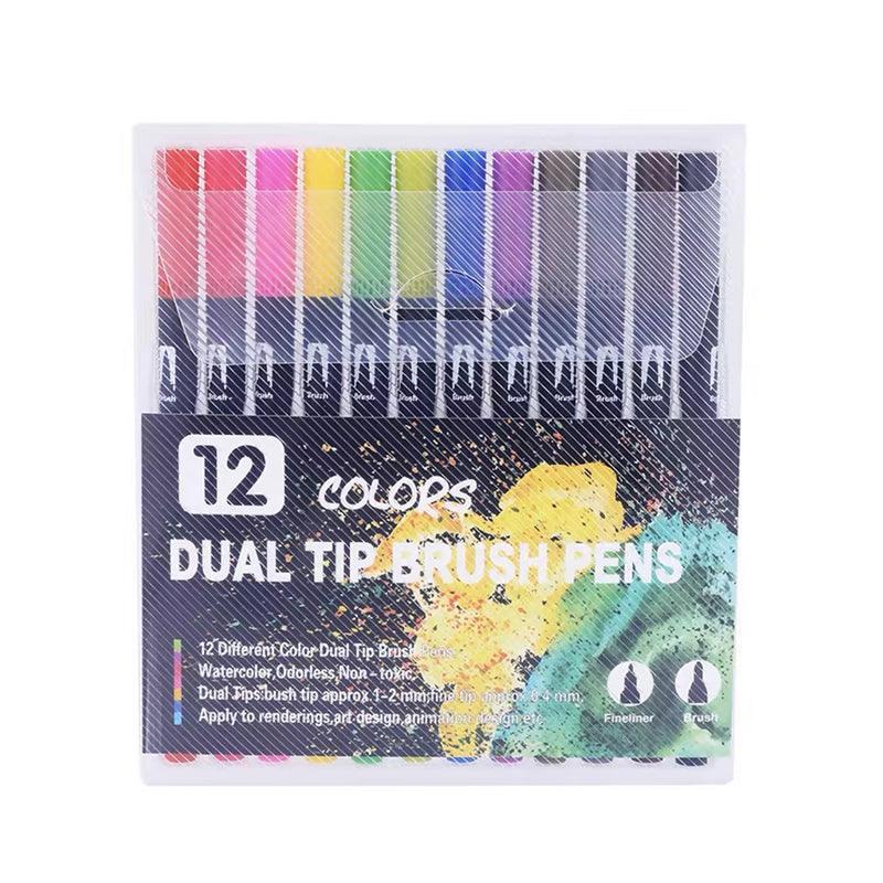 12-120 Watercolor Brush Pen Set Artist Sketch Marker