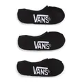 VANS Mens 3pk No Show Socks Invisible Skateboard Sox Sports - Black - US 9.5 - 13