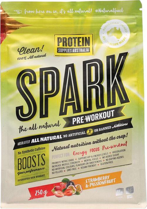 Spark All Natural Pre-Workout (Strawberry & Passion Fruit) - 250g