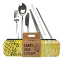 Carry Your Cutlery - Stainless Steel Cutlery Set (Abstract)