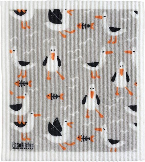 100% Biodegradable Dishcloth (Seagulls)