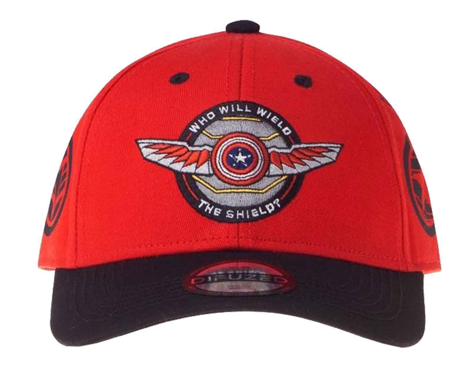Winter Soldier Baseball Cap Wield the Shield new Official Marvel Red Strapback
