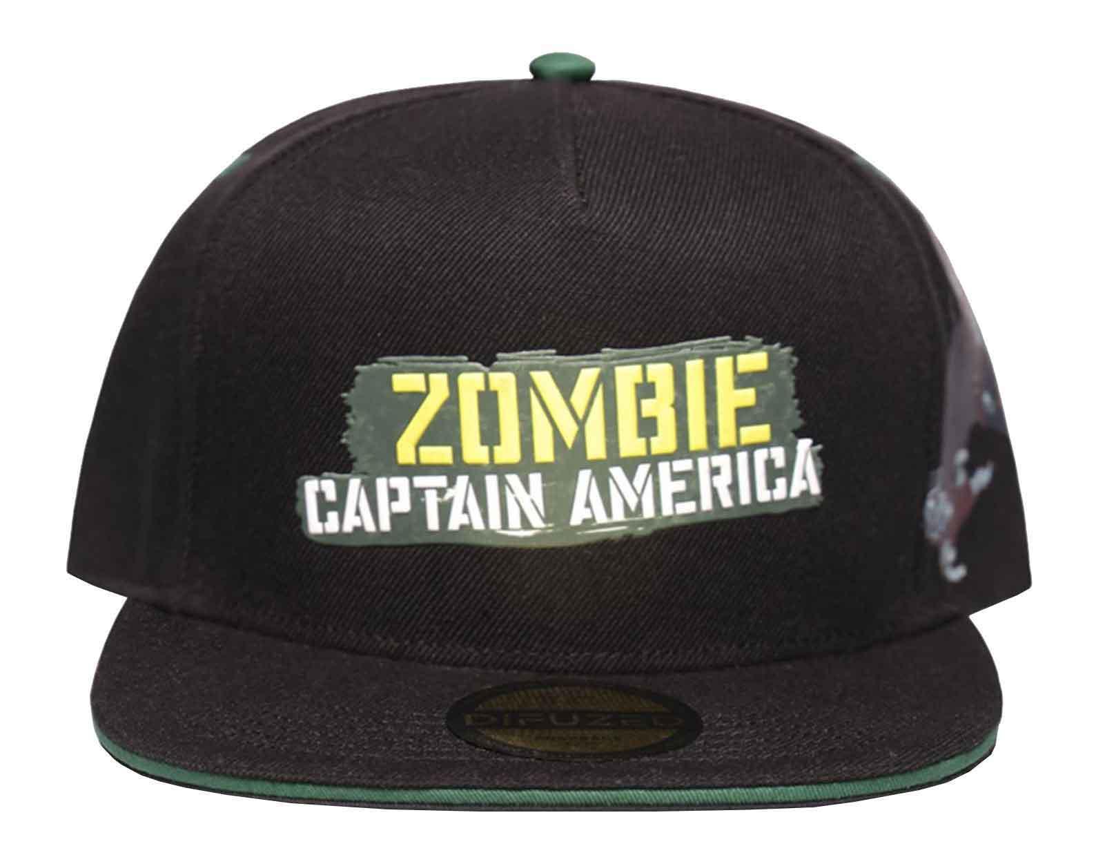 Marvel What If...? Baseball Cap Zombie Captain America Official Snapback Black