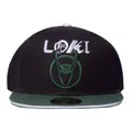 Loki Baseball Cap Emblem Logo new Official Black Marvel Snapback One Size