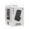 Verbatim 10W Qi Wireless Charging Stand Dock For iPhone 14/Samsung S22 Black