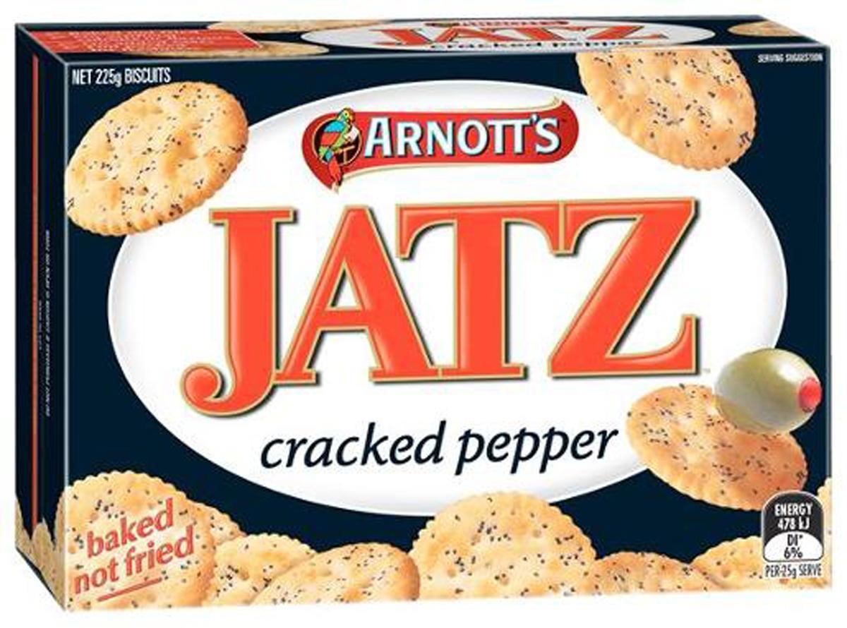 Arnotts Crackers Jatz Cracked Pepper 225gm