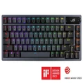 ASUS ROG AZOTH/NXSM/US/PBT Gaming Keyboard, OLED Display, Storm Switch, 75 Keys,Tri-mode Connection, Black.