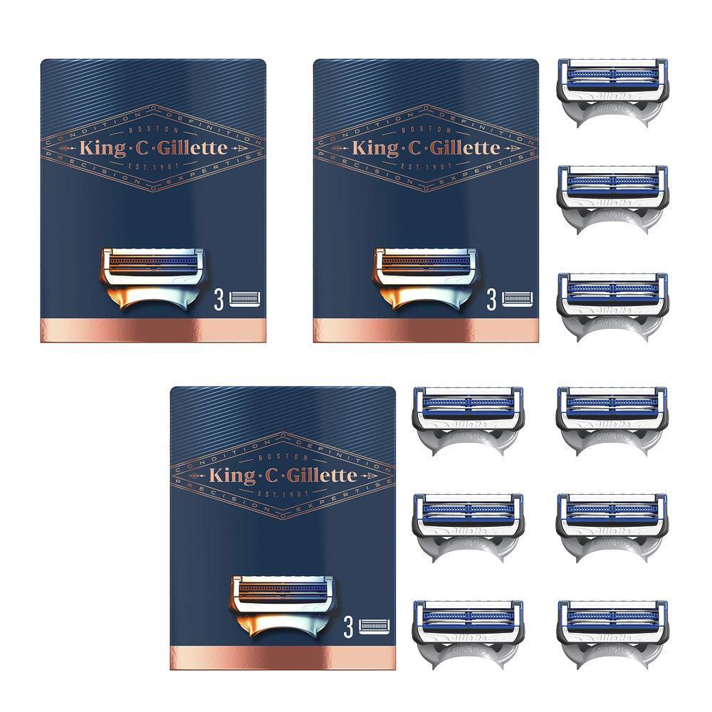 King C. Gillette Neck Razor blades refills - 9 pack