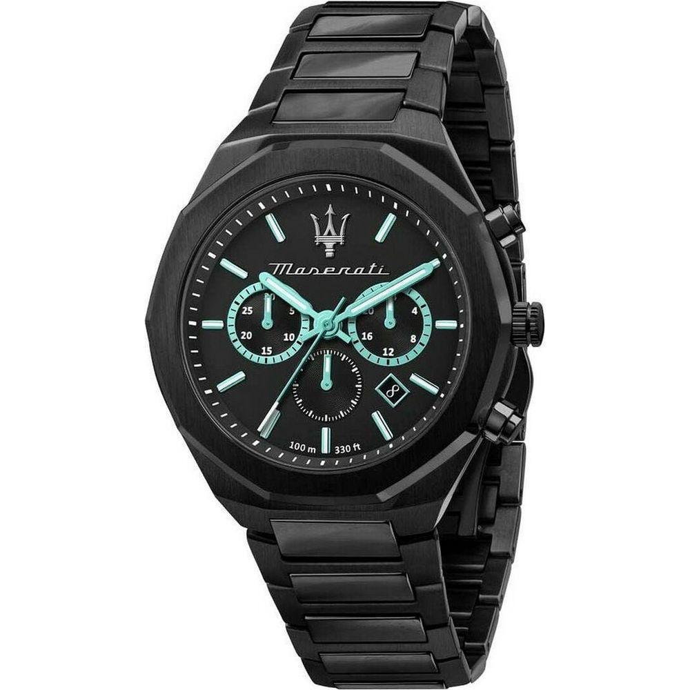 Maserati Men's R8873644001 Black Stainless Steel Quartz Wristwatch 45mm